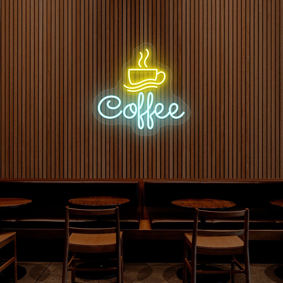 Coffee Cafe Neon Sign - Multicolor image 0