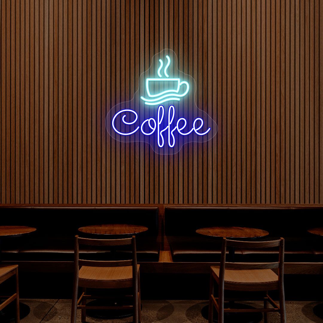 Coffee Cafe Neon Sign - Multicolor image 3