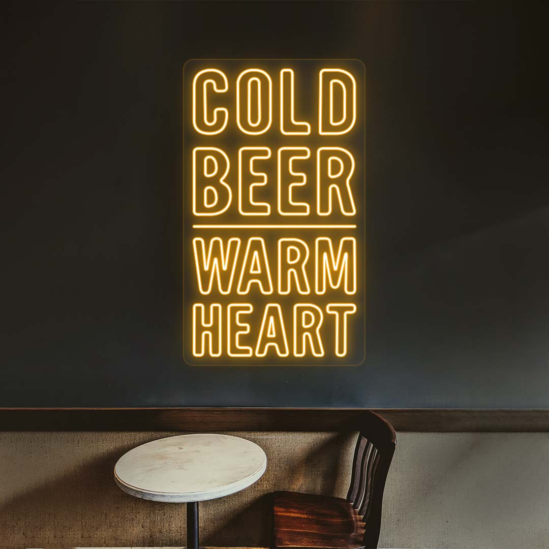 Cold Beer, Warm Heart Neon Sign image 2