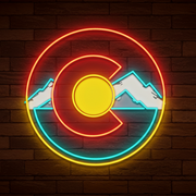 Colorado Mountain Logo Neon LED Sign - MEON NEON