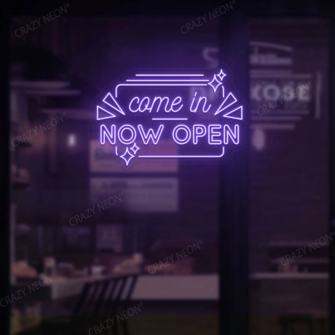 Come in Now Open Sign image 3