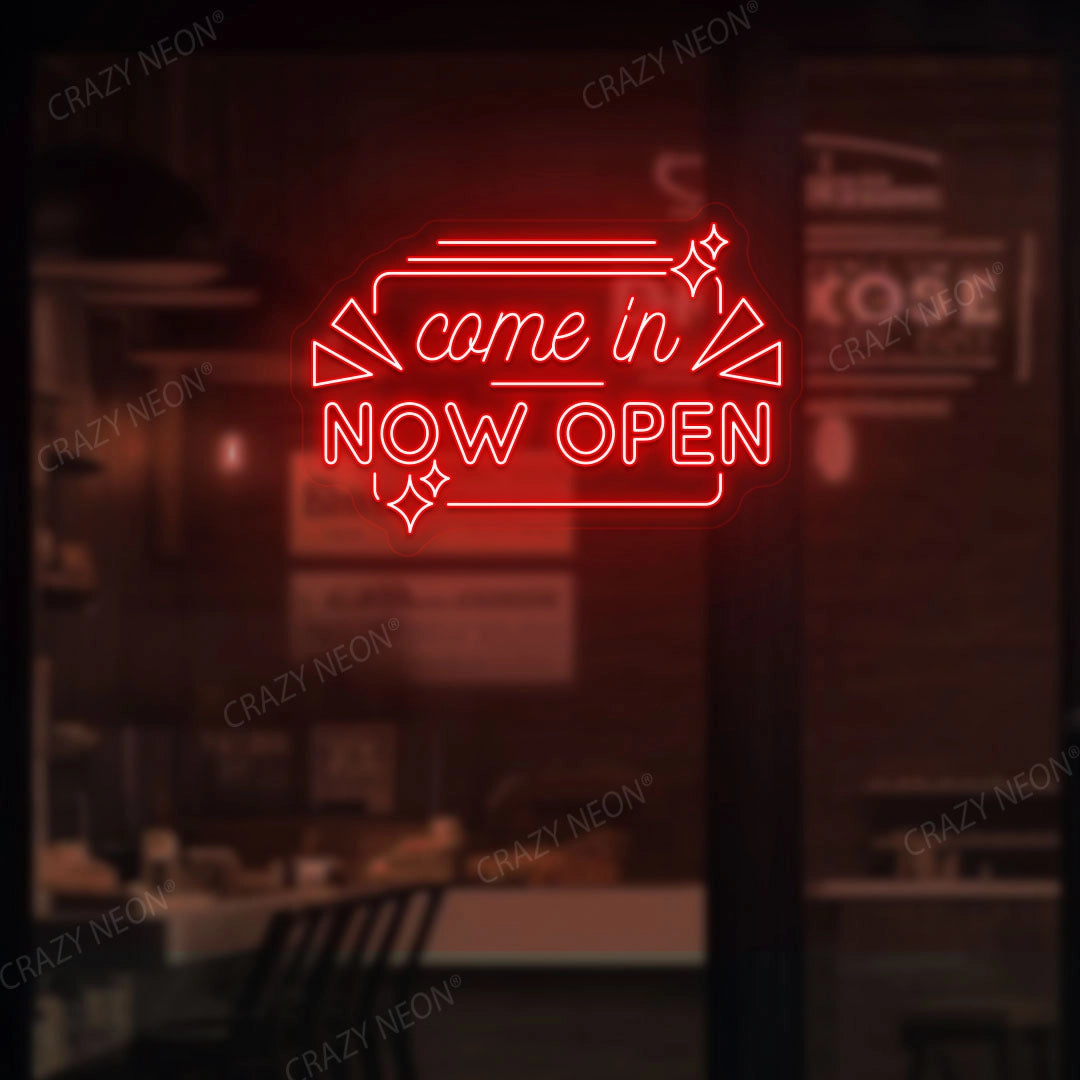 Come in Now Open Sign image 8