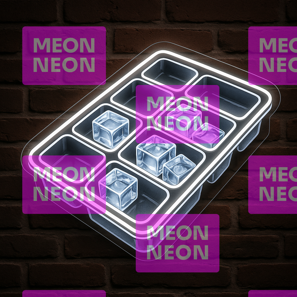 Crystal Clear Ice LED Neon Sign
