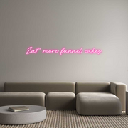 Custom Neon: Eat more funn... - MEON NEON