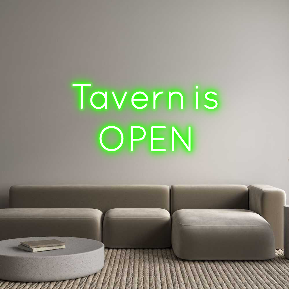 Custom Neon: Tavern is
OPEN - MEON NEON