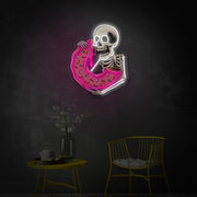 Donut Skull LED Neon Sign | Food Pop Art - MEON NEON