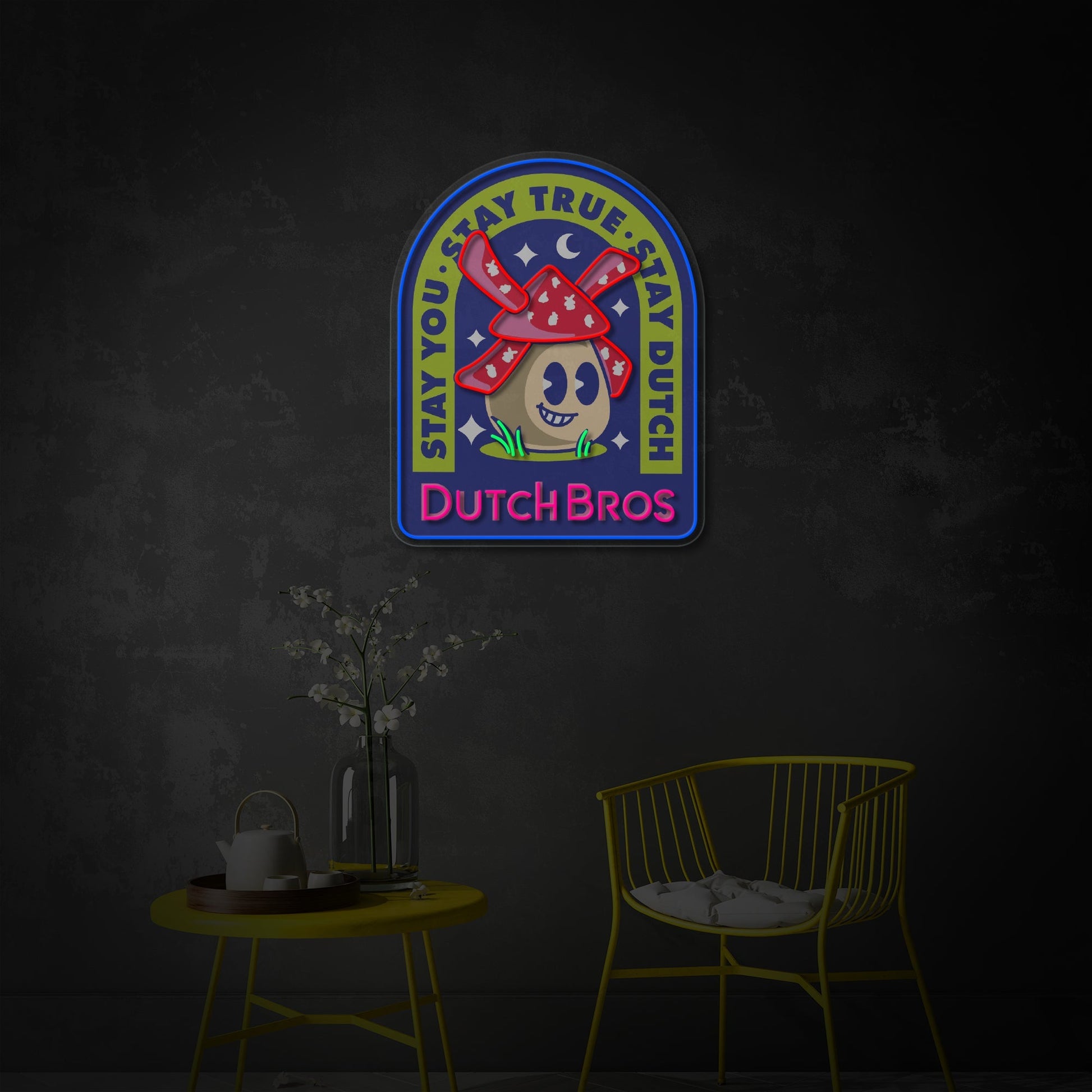 Dutch Coffee Shop LED Neon Sign | Cafe Wall Art - MEON NEON