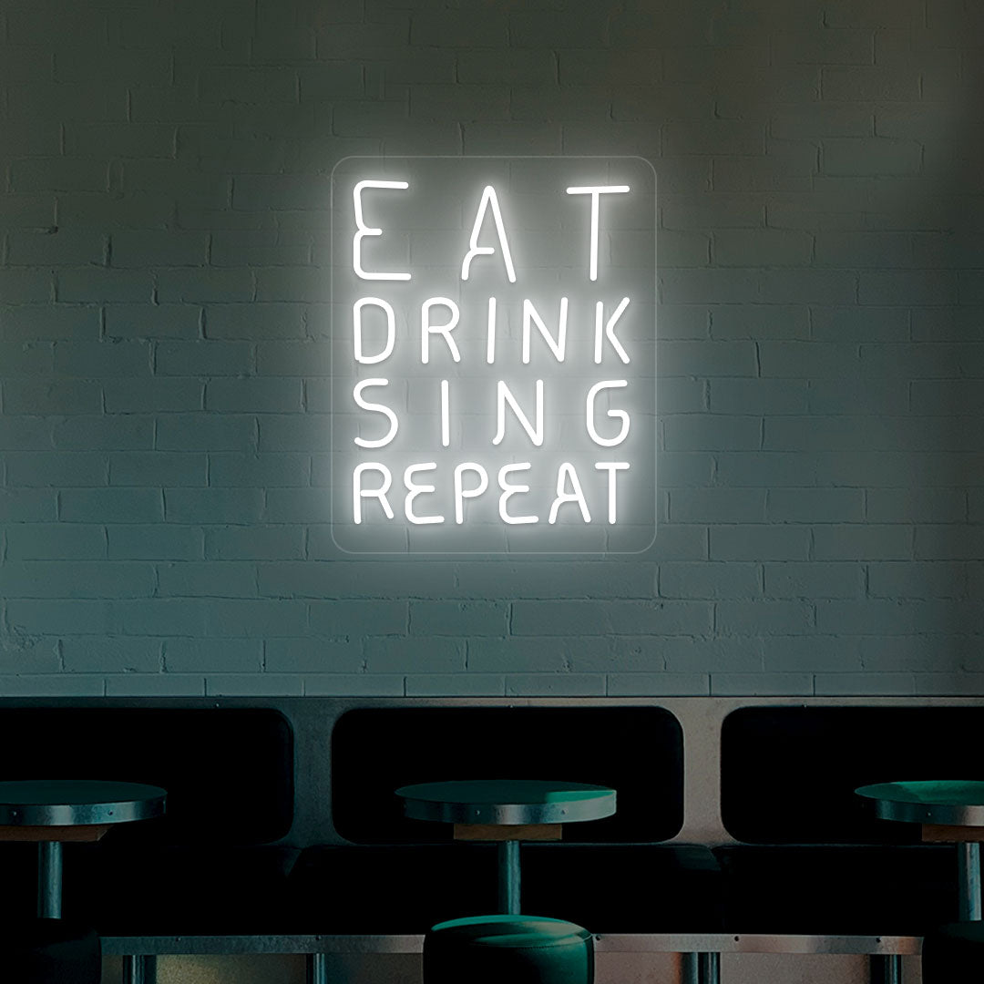 Eat Drink Sing Repeat Neon Sign image 8