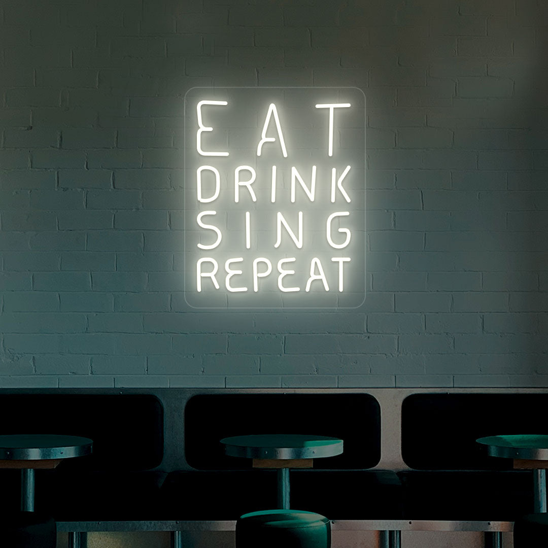 Eat Drink Sing Repeat Neon Sign image 9