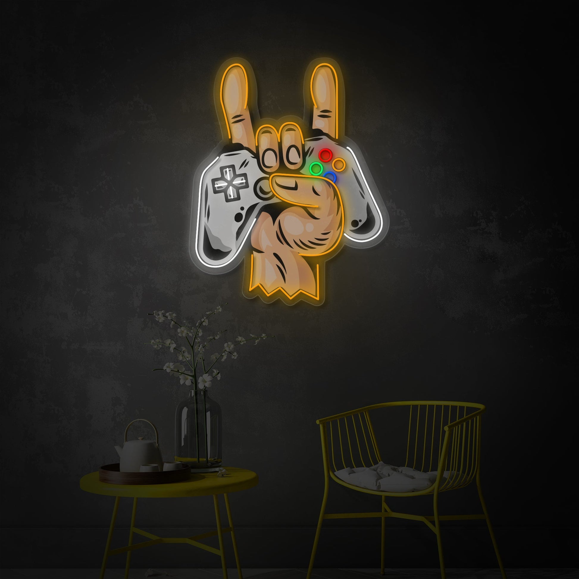 Gamer Controller LED Neon Sign | Gaming Wall Art - MEON NEON