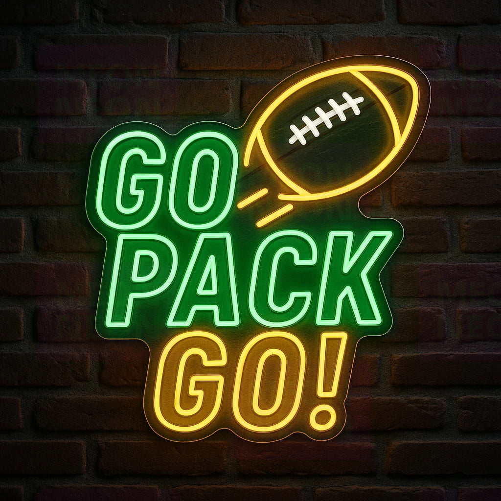 Go Pack Go LED Neon Sign