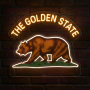 Golden Bear California LED Neon Sign