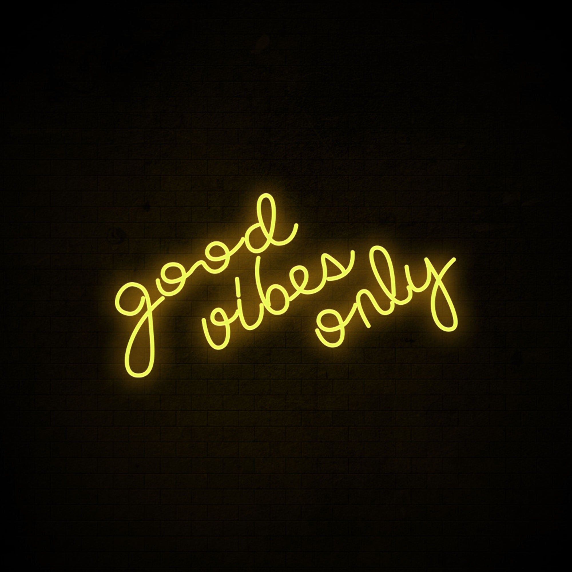 Good Vibes Only LED Neon Sign in Cool White