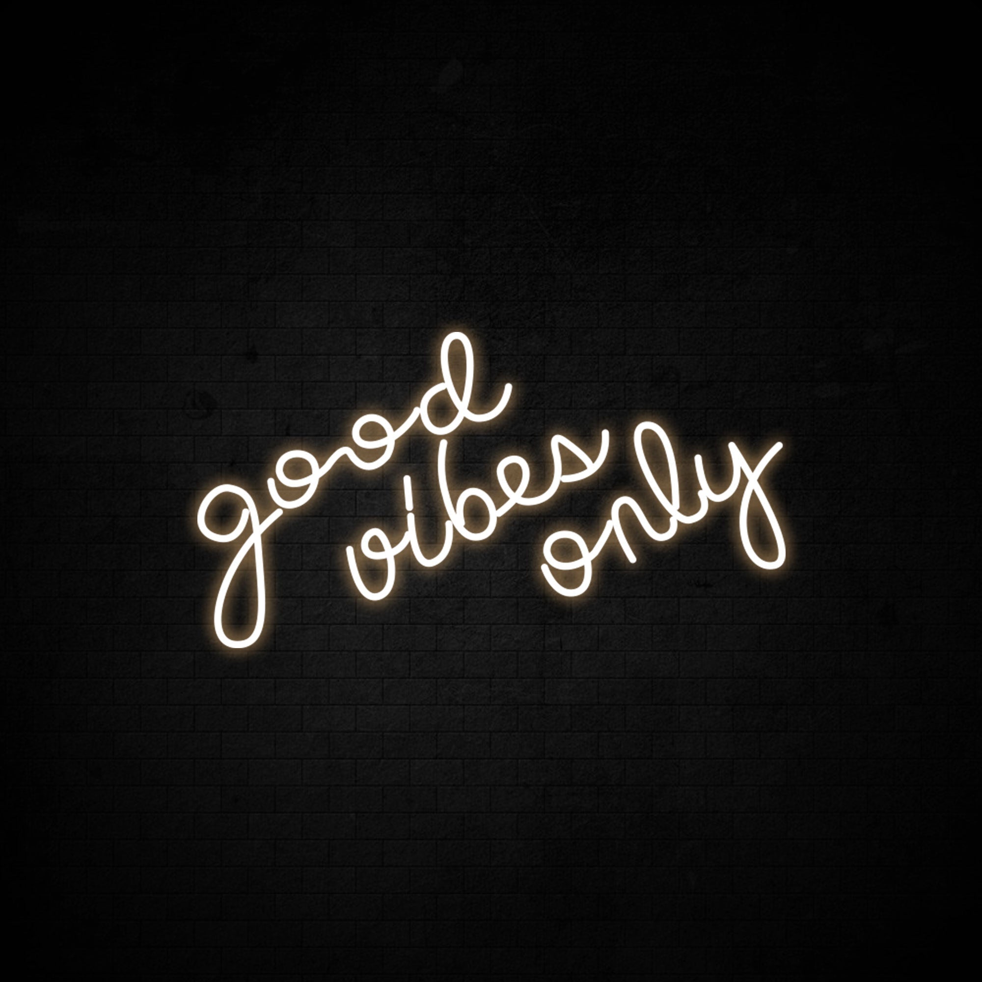 Good Vibes Only LED Neon Sign in Green