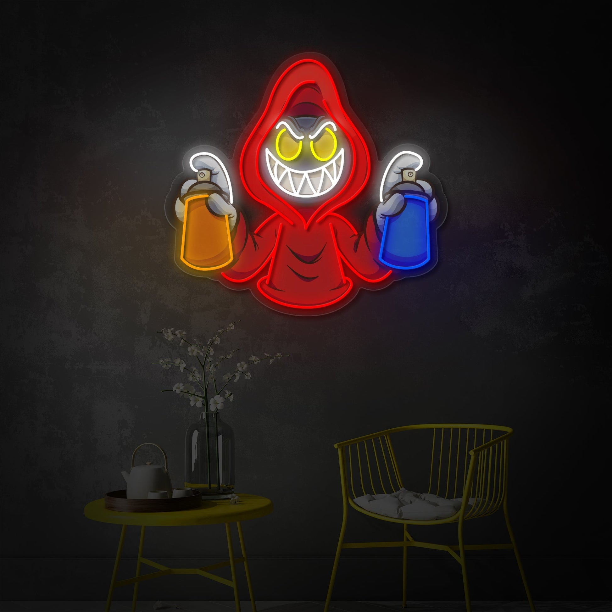 Graffiti Hood LED Neon Sign | Street Art Decor - MEON NEON