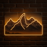 Grand Teton Silhouette LED Neon Sign