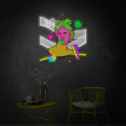 Greek Vaporwave LED Neon Sign | Aesthetic Wall Decor - MEON NEON