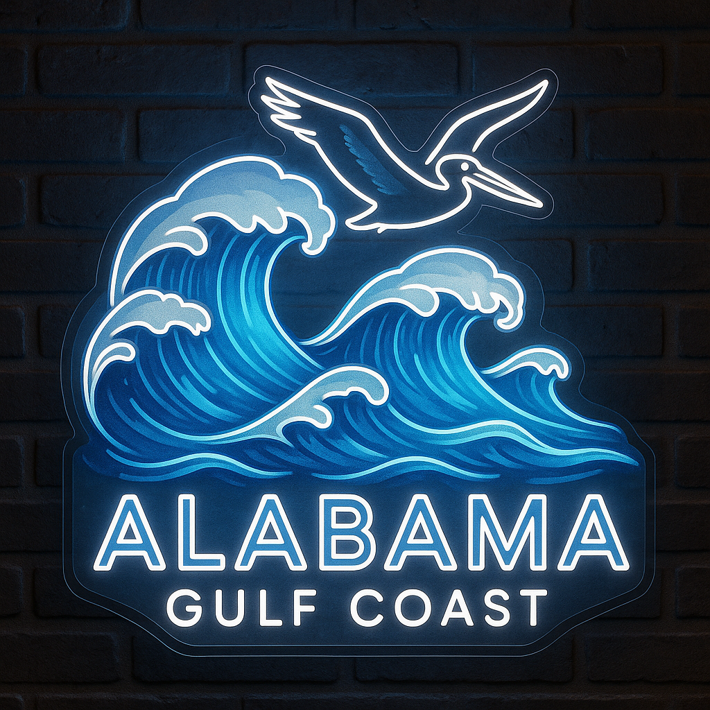 Gulf Coast Waves LED Neon Sign