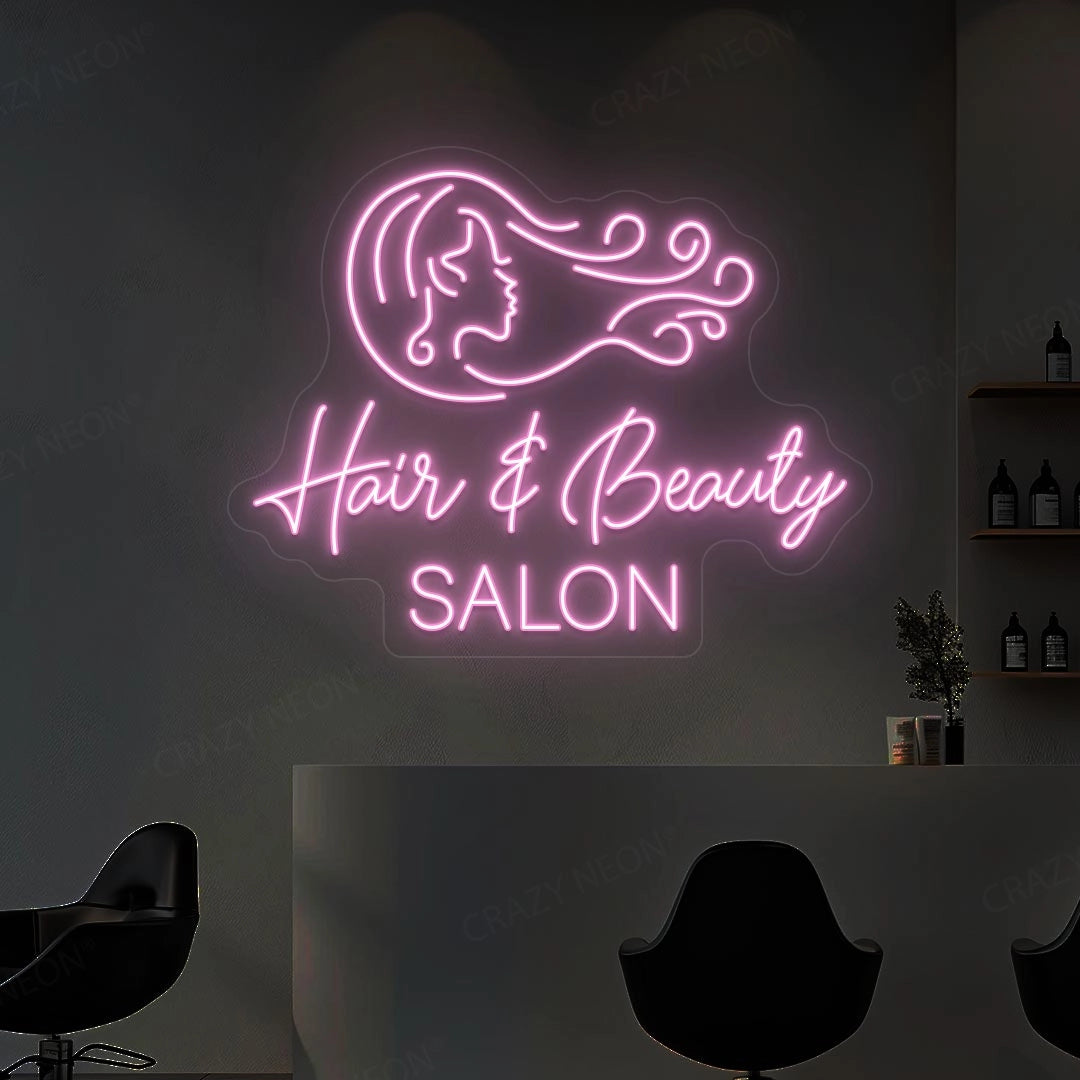 Hair & Beauty Salon Neon Sign image 0