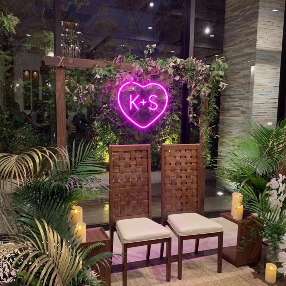 Heart Sign with Initials | LED Neon Sign image 3