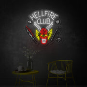 Hellfire Club LED Neon Sign | Stranger Things Wall Art