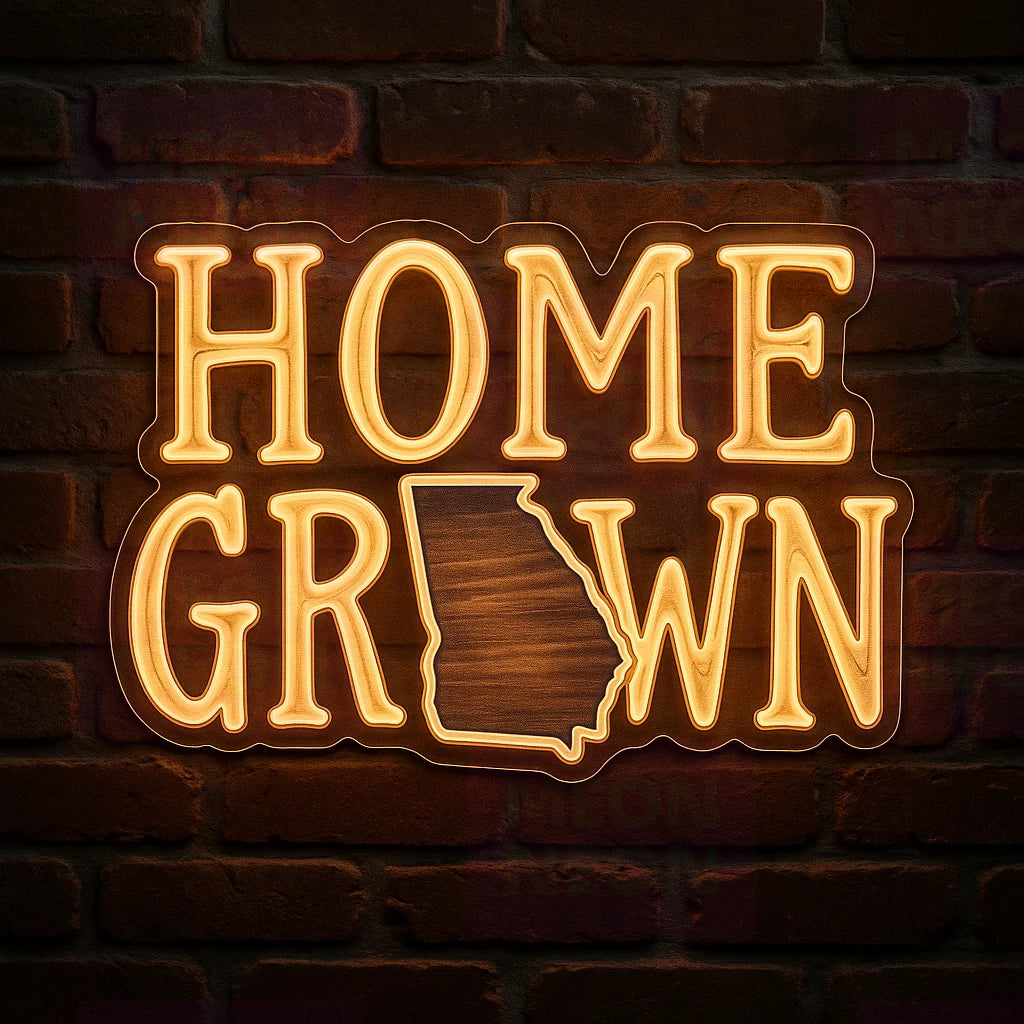 Home Grown Georgia LED Neon Sign