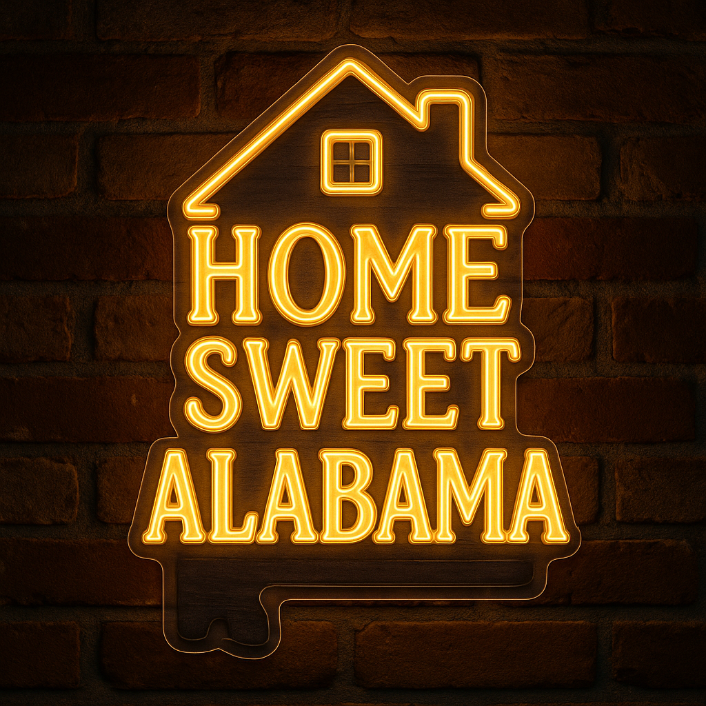 Home Sweet Alabama LED Neon Sign