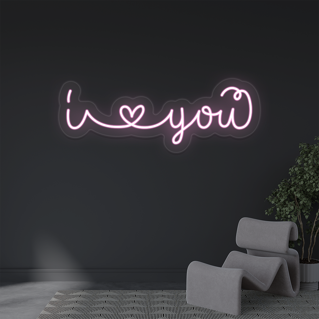I Love You Neon Sign image 1