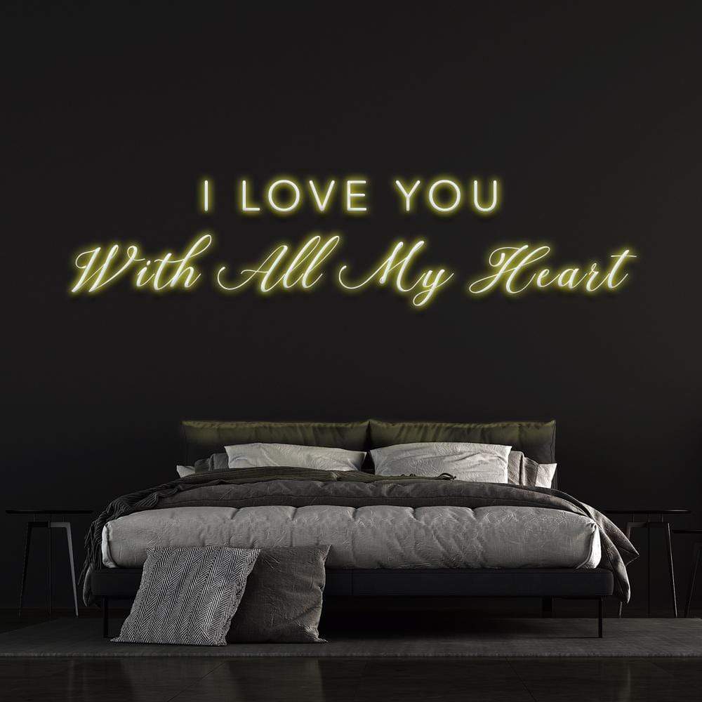 'I Love You With All My Heart' Neon Sign image 7