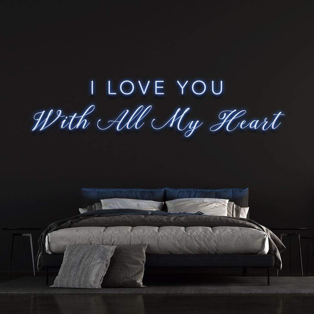 'I Love You With All My Heart' Neon Sign image 8