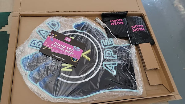 Custom Meon Neon Sign In Box