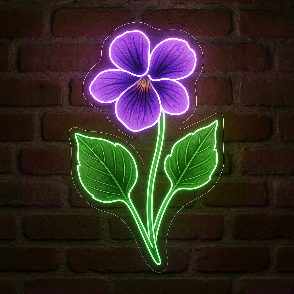 Illinois State Flower LED Neon Sign