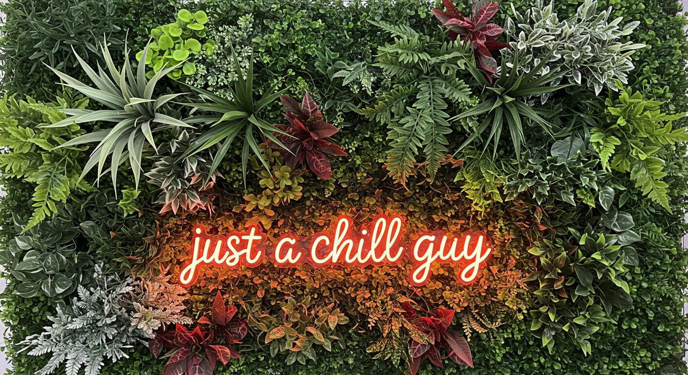 Just A Chill Guy LED Neon Sign | Viral Meme Design - MEON NEON