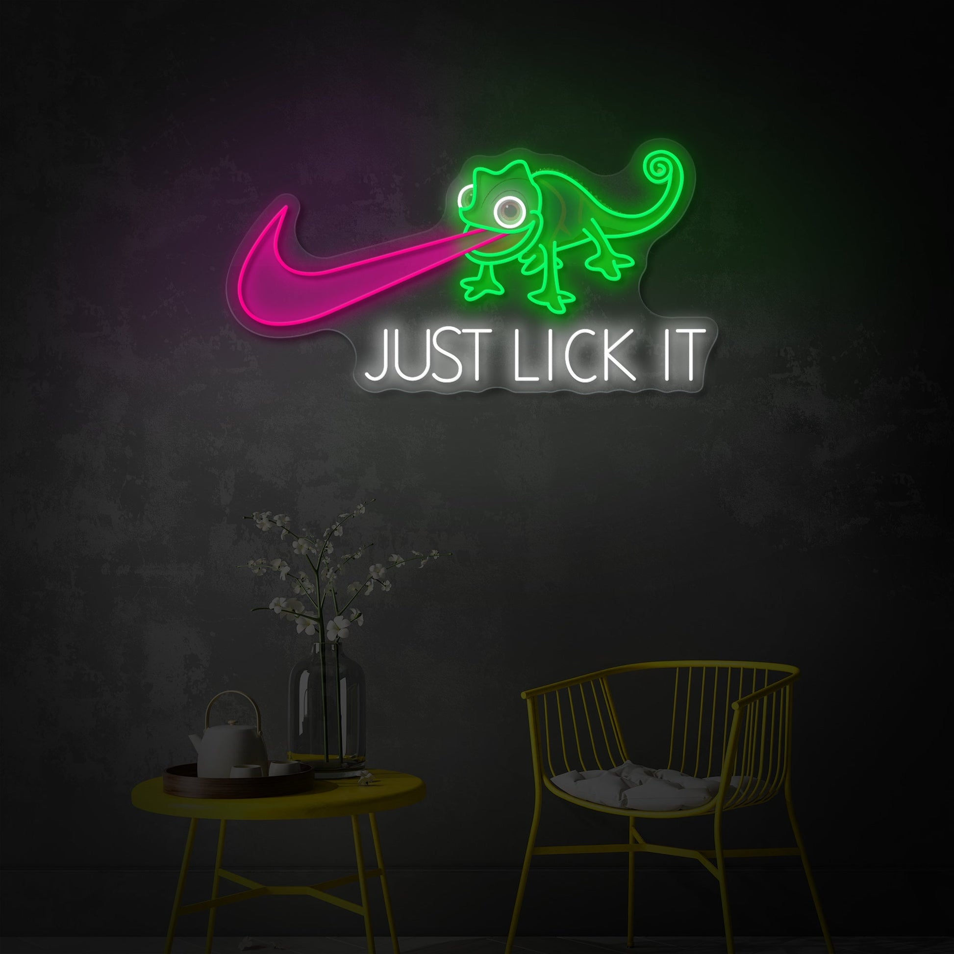 Just Lick It LED Neon Sign | Pop Art Wall Decor - MEON NEON