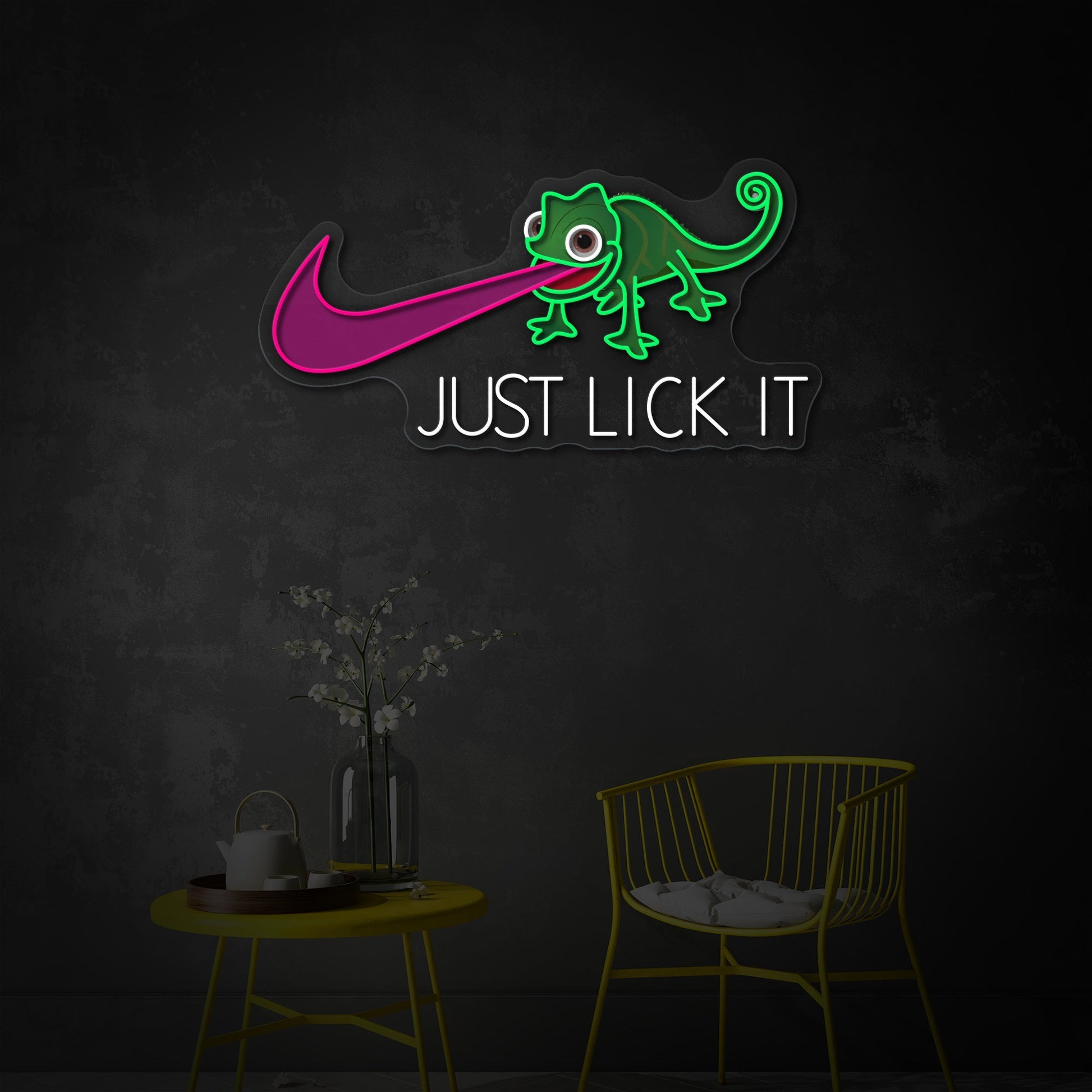 Just Lick It LED Neon Sign | Pop Art Wall Decor - MEON NEON