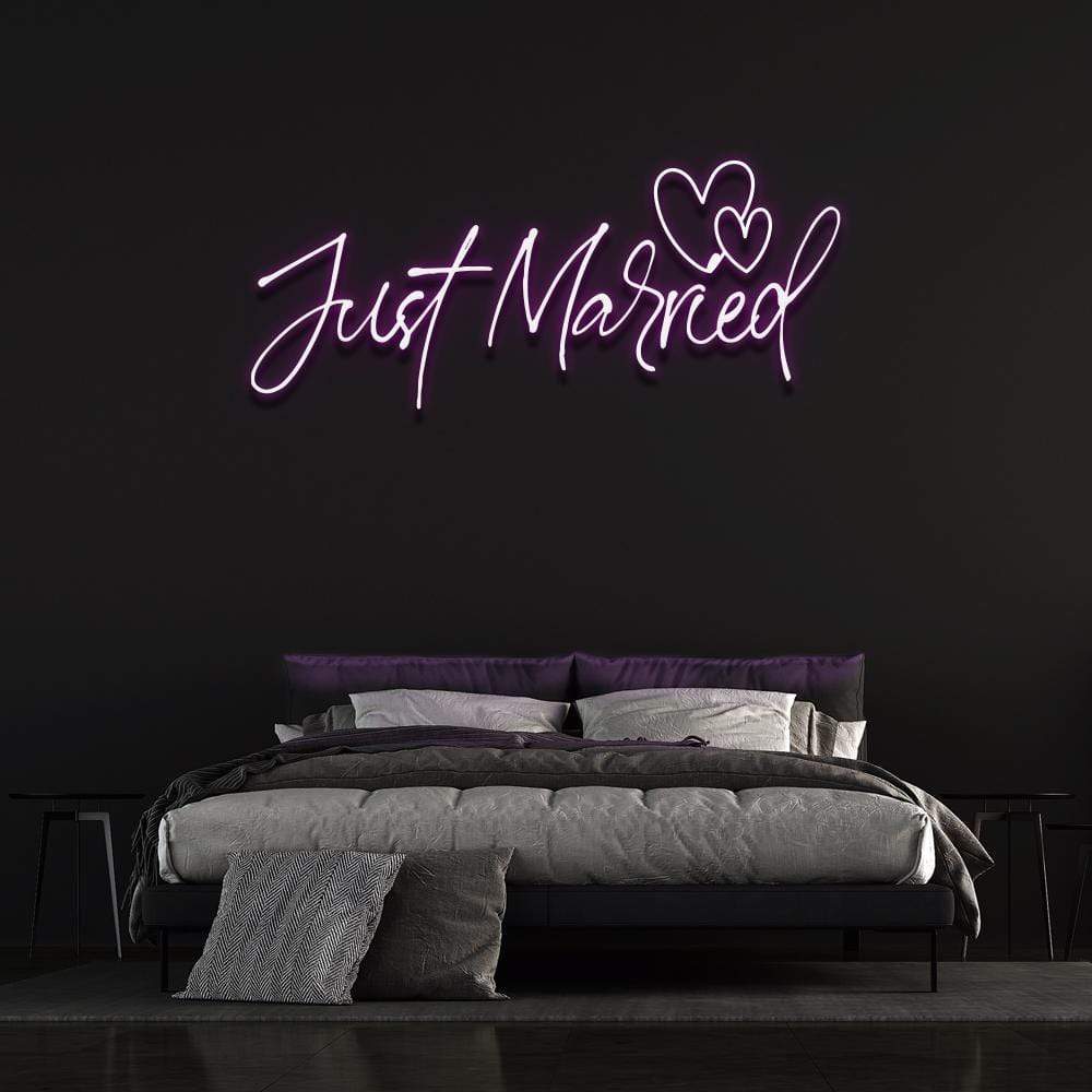'Just Married' Neon Sign image 1