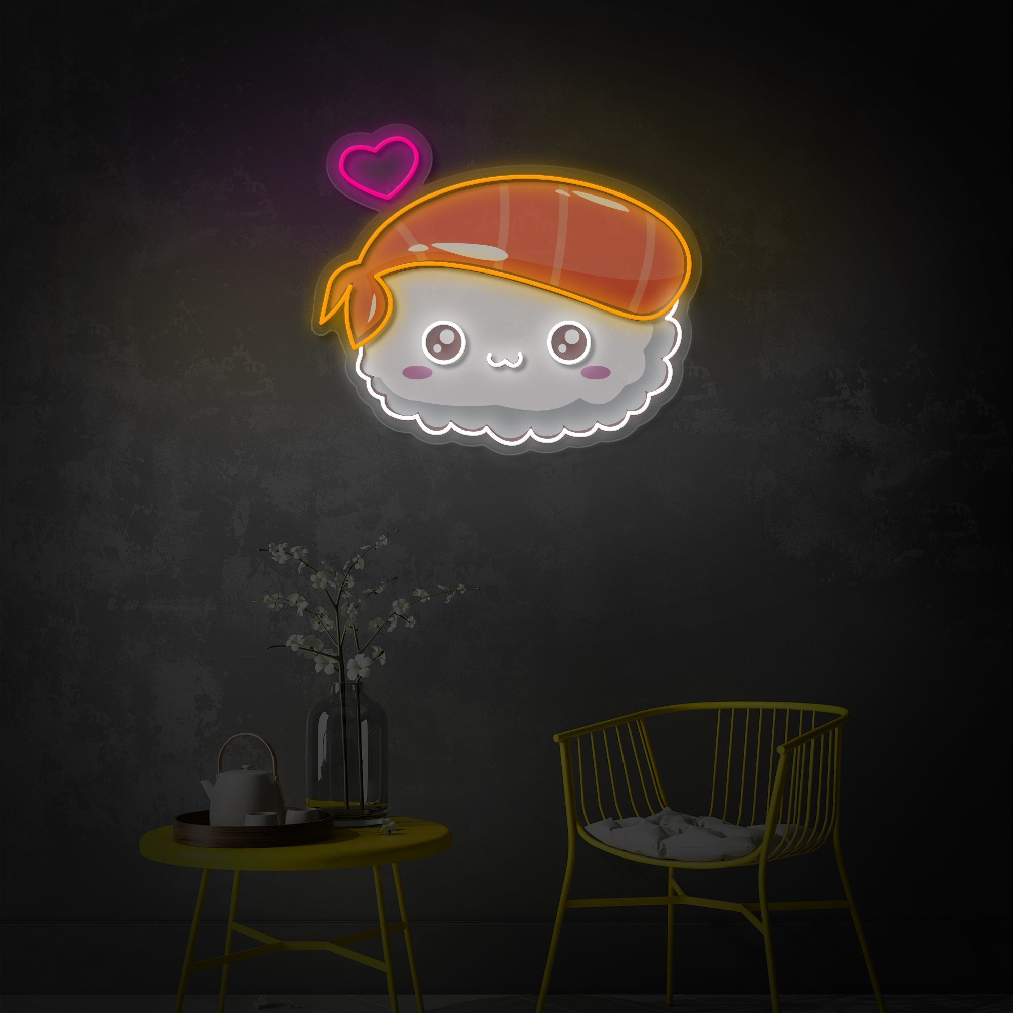 Kawaii Sushi LED Neon Sign | Japanese Food Art - MEON NEON