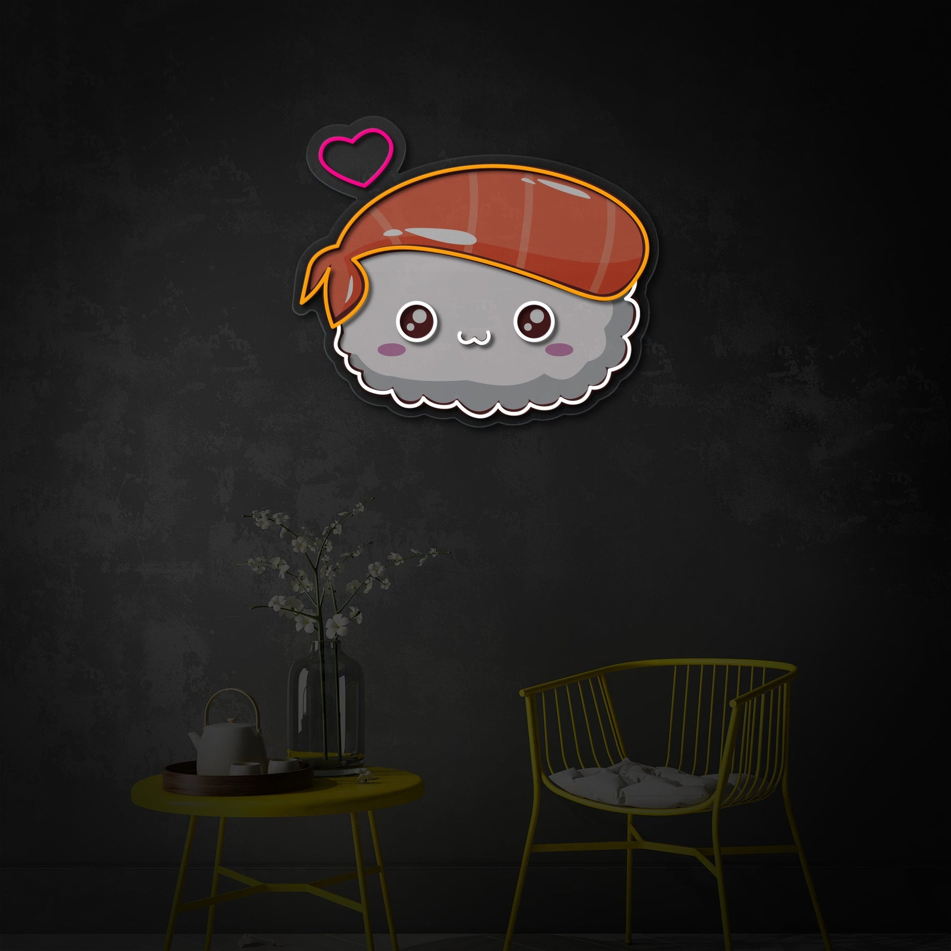 Kawaii Sushi LED Neon Sign | Japanese Food Art - MEON NEON