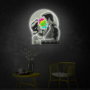 Kissing Couple LED Neon Sign | Love Wall Art - MEON NEON