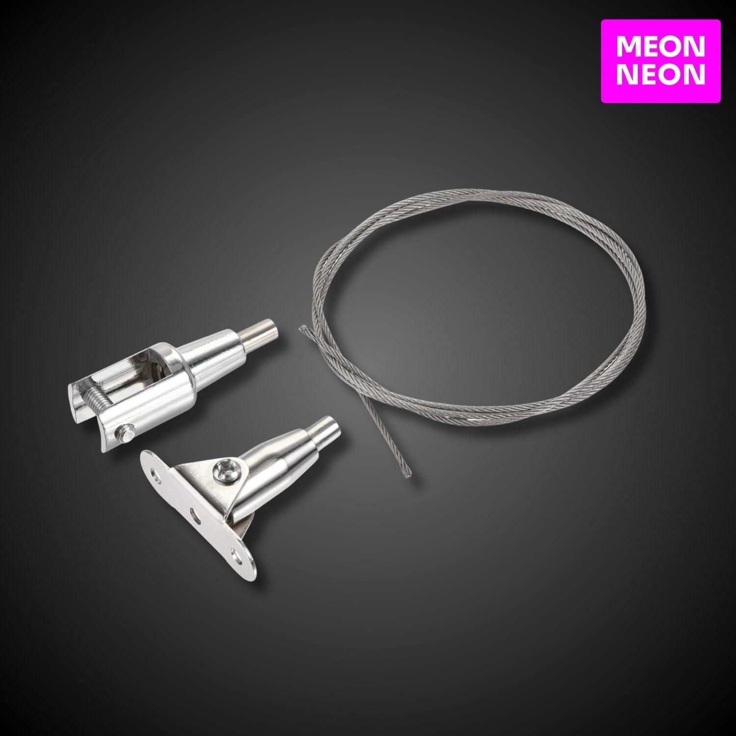LED Neon Sign Hanging Mount Kit - Cable Suspension System - MEON NEON