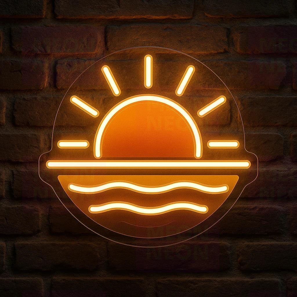 Lake Huron Sunrise LED Neon Sign