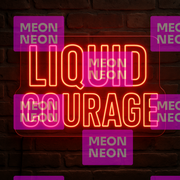 Liquid Courage LED Neon Sign