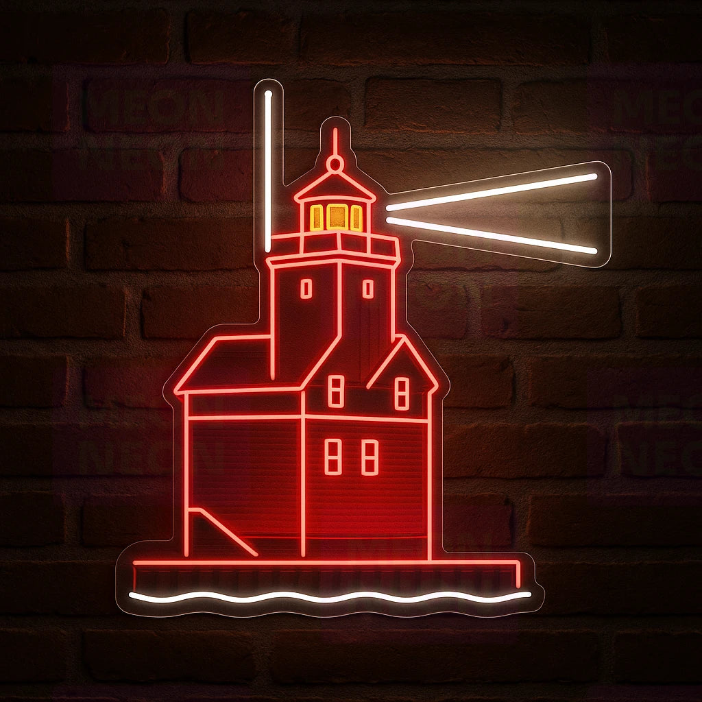 Michigan Lighthouse LED Neon Sign