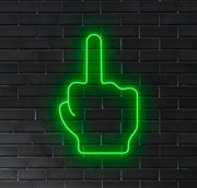 Middle Finger LED Neon Sign! image 0