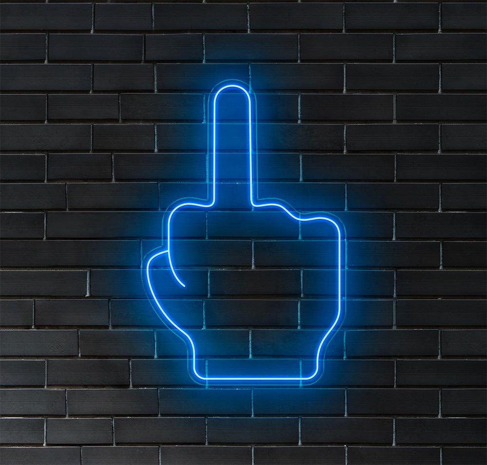 Middle Finger LED Neon Sign! image 5