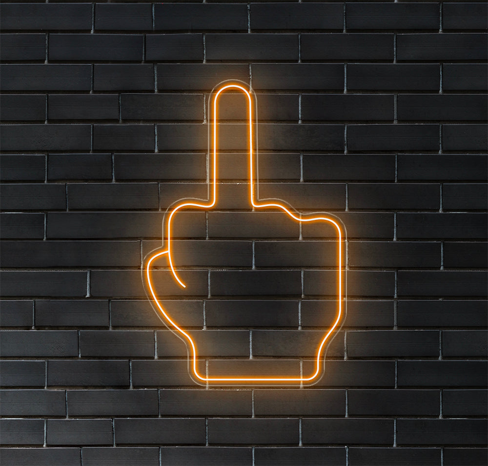 Middle Finger LED Neon Sign! image 6