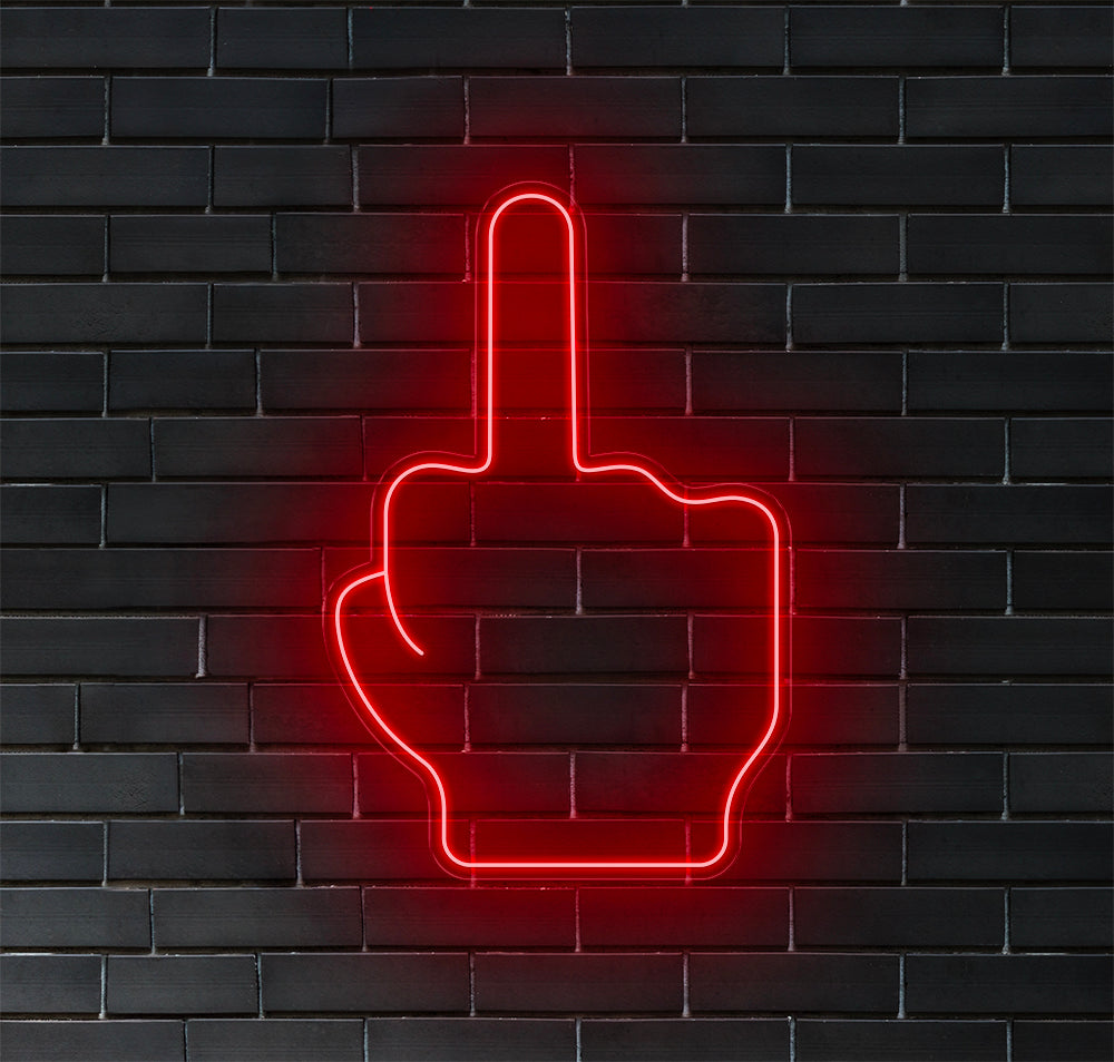 Middle Finger LED Neon Sign! image 7