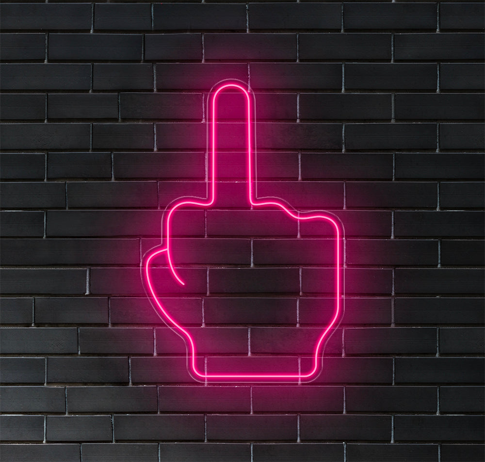 Middle Finger LED Neon Sign! image 9