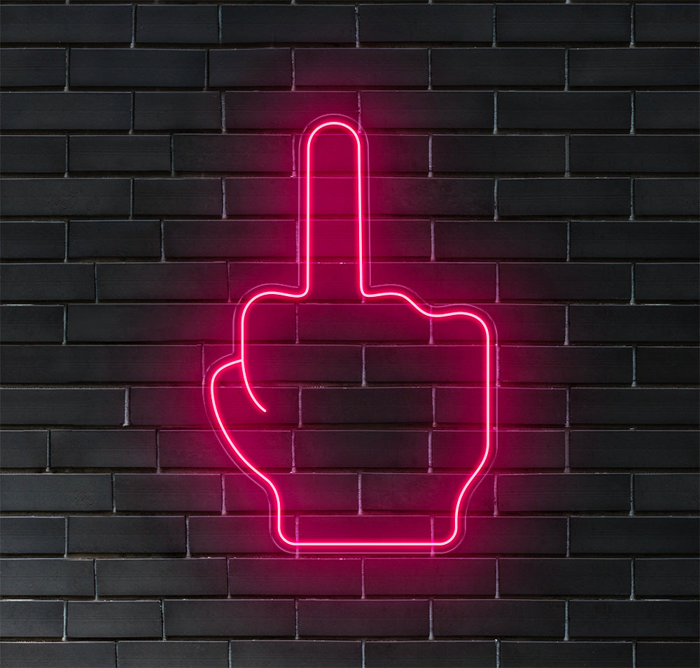 Middle Finger LED Neon Sign! image 11
