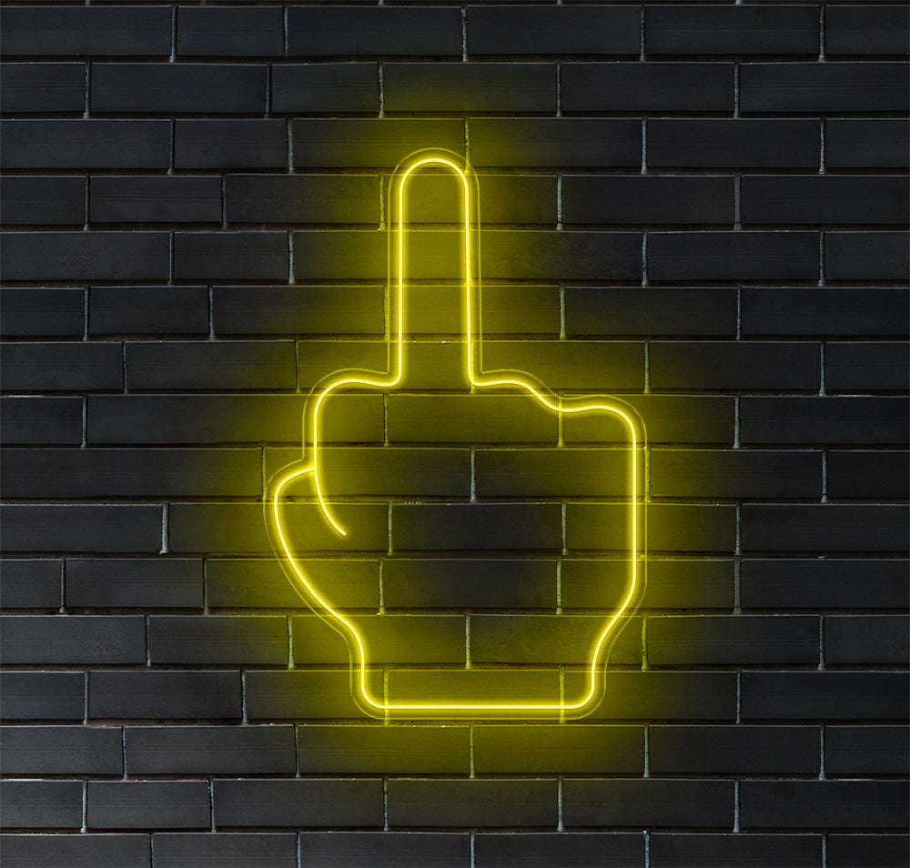 Middle Finger LED Neon Sign! image 12